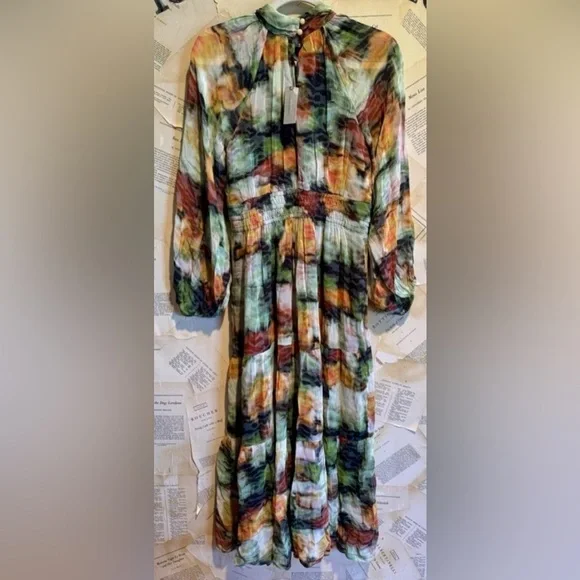 NWT! Anthro The Somerset Long-Sleeve Mock-Neck Chiffon Maxi Dress - XS Petite - sanvalentin.cl NWT! Anthro The Somerset Long-Sleeve Mock-Neck Chiffon Maxi Dress - XS Petite - sanvalentin.cl